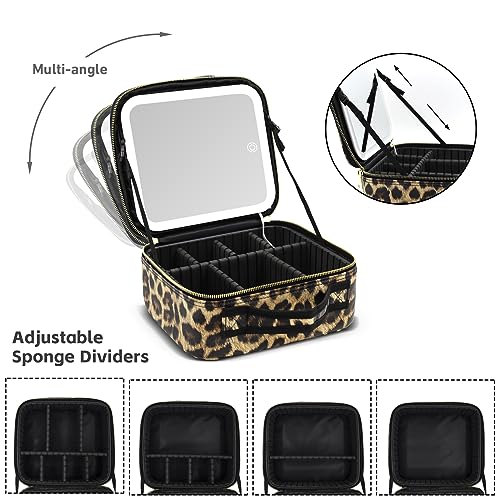 Makeup Bag with Light Up Mirror
