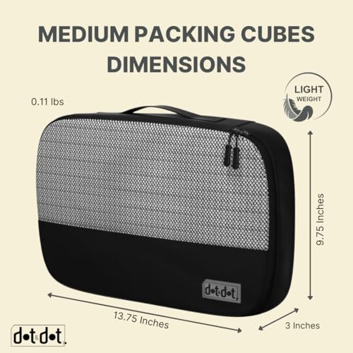 Medium Packing Cubes for Travel (5 Count)
