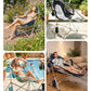 Hammock Camping Chair with Footrest & Breathable Mesh Back 400 lbs