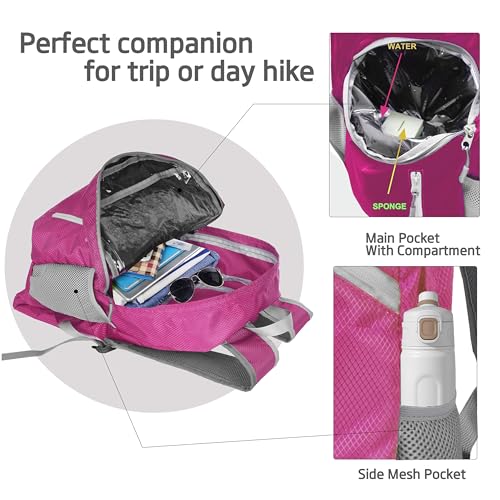 35L Foldable Waterproof Backpack For Outdoor Sports With Inside Wet Clothes Compartment Packable For Multiple Uses Ultra Lightweight Ideal For Hiking Men And Women Travel