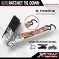 8 Pack Ratchet Tie Down Straps (8 Count)