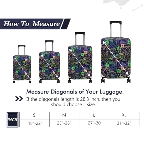 Travel Luggage Cover Suitcase Protector Fits 18