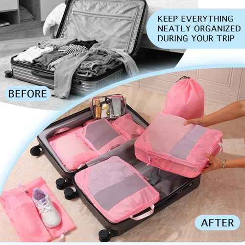 Compression Packing Cubes for Travel (10 Count)