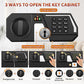 144 Keys Heavy Duty Fireproof Key Lock Box Wall Mount with Code&Hook Plates
