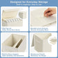 Large 42 Quarts Collapsible Stackable Storage Bins Cube with Lids [3 (3 Count)
