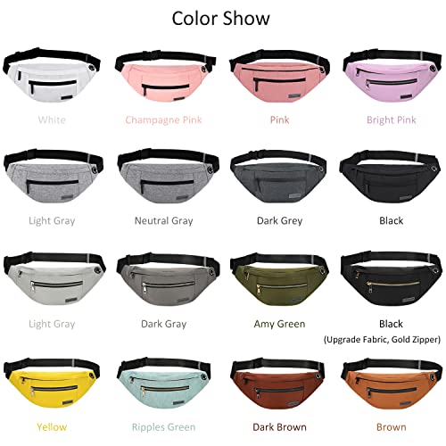 Large Blue Crossbody Fanny Pack for Women Men