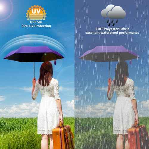 Compact Auto Travel Umbrella