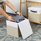 Foldable Fabric Storage Bins with Lids (2 Count)