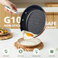 3-Piece 8”, 10”, 12” Forged Lightweight Frying Pan Set, Cozy Blue