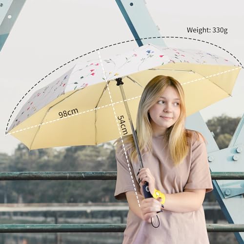 Sun Umbrella Blocking UV Protection Compact Auto Folding Parasol