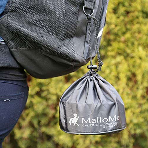 Camping Cookware Mess Kit for Backpacking Gear