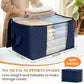6 Pack Storage Bags for Clothes Blanket Storage Bins with Lids (6 Count)