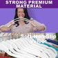 White Velvet Hangers 100 Pack Non Slip Heavy Duty Rose Gold Hooks (100 Count)