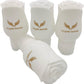 Vorgato Luxury- Silicone Travel Bottles for Toiletries - 3oz Silicone - TSA Approved - Refillable Travel Bottles 4pcs (White)