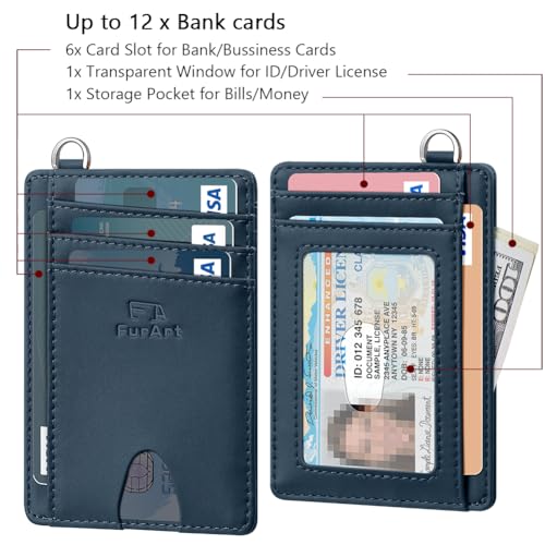 Slim Minimalist Wallet RFID Credit Card Holder for Men