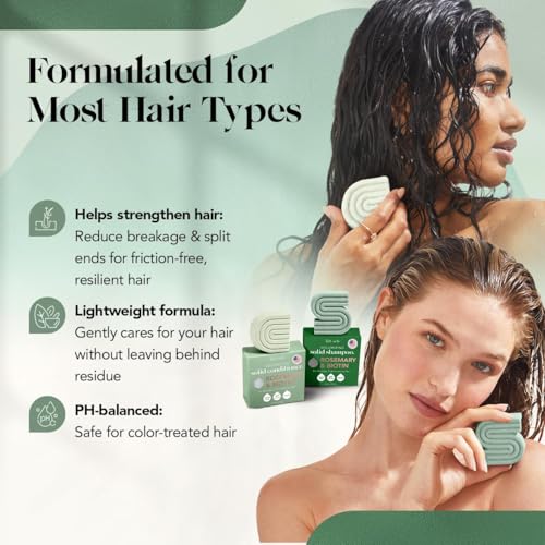 Rosemary & Biotin Shampoo and Conditioner Set for Hair Growth (5.9 Ounce)