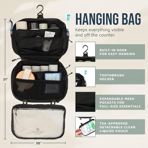 3 Piece Travel Toiletry Bag Set