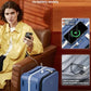 28 Inch Top Opening Checked Luggage with Cup Holder and USB Ports