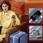 24 Inch Top Opening Checked Luggage with Cup Holder and USB Ports