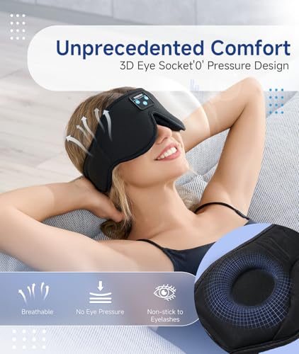 Sleep Headphones 3D Sleep Mask with Bluetooth