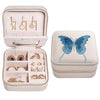 Travel Jewelry Organizer Boxes for Women Small Portable Necklace Earrings Bracelet Rings Travel Case Best Friend Birthday Gifts for Women Trendy
