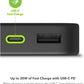 mophie Powerstation 2023 with PD Power Bank - 10,000 mAh Large Internal Battery, (2) USB-A Port and (1) 20W USB-C PD Fast Charging Input/Output Port, Travel-Friendly - Roamly