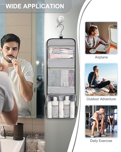 Small Hanging Travel Toiletry Bag for Men and Women