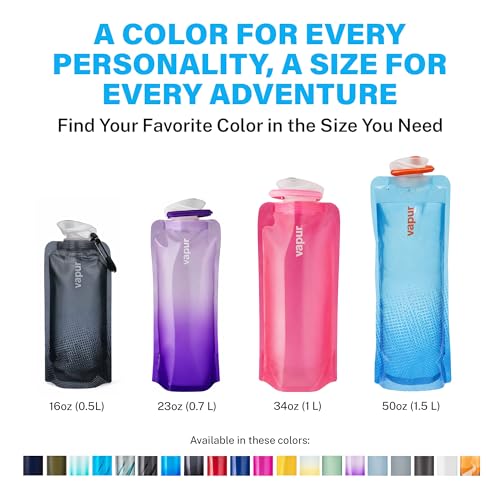 Collapsible Water Bottle with Carabiner