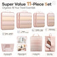 11 Set Compression Packing Cubes Garment Bags for Travel Essentials (11 Count)