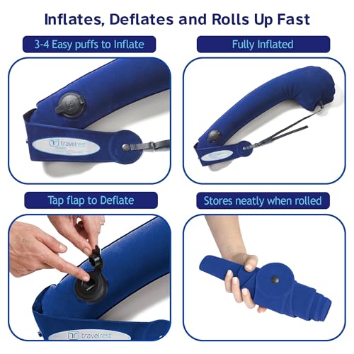 Ultimate Inflatable Travel Pillow for Neck & Body