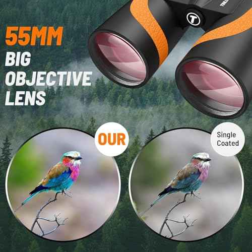 15x55 UHD Binoculars for Adults High Powered with Phone Adapter