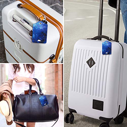 Luggage Tags Privacy Cover ID Label for Travel Bag Suitcase (2 Count)