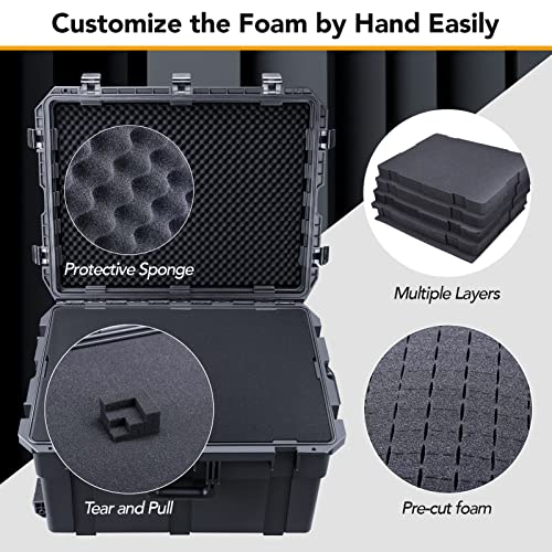 HC 7240 Hard Case with Wheels and Foam