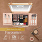 Lighted Makeup Case with Mirror + 10x Mini Mirror