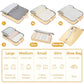 6 Set Ultralight Compression Packing Cubes Packing Organizer for Travel Accessories Luggage Suitcase Backpack (6 Count)