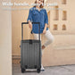 SOKOK Front Pocket Luggage Wide Handle with Spinner Wheels 24''