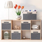 Large Fabric Storage Bins for Shelves with 3 Handles (3 Count)