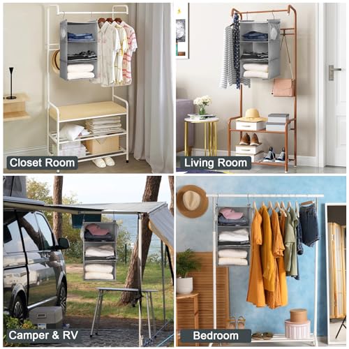 3 Tier Shelf Hanging Closet Organizer (3 Shelves)