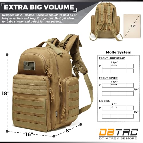 DBTAC Diaper Bag Backpack for Dad