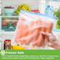 12 Pack Dishwasher Safe Reusable Freezer Bags (12 Count)