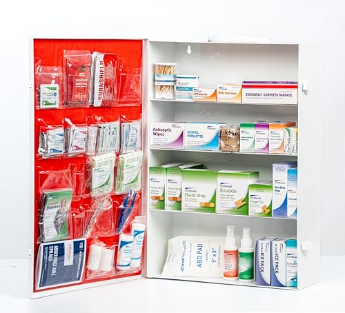 4 Shelf Metal 1st Aid Cabinet Class A