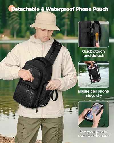 Fishing Bag with Removable Bait Binder