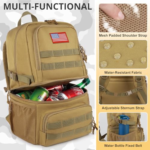 Tactical Double Deck Cooler Backpack for Men