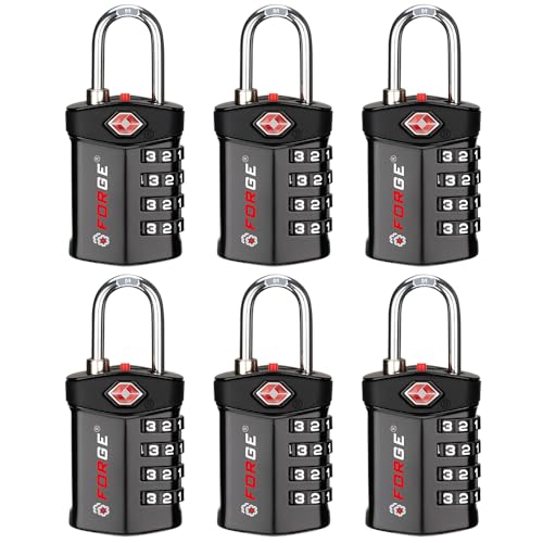 TSA Approved Luggage Locks for Air Travel (6 Count)