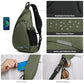 Sling Bag Men Backpack Unisex One Shoulder Bag Hiking Travel Backpack Crossbody with USB Port for Men Women Versatile Casual Daypack