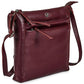 Leather Crossbody Bags for Women Small Genuine Nappa Purse Multi