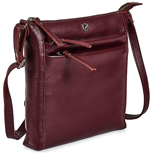Leather Crossbody Bags for Women Small Genuine Nappa Purse Multi
