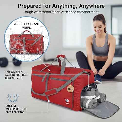 Travel Duffle Bag for Women & Men. Duffel Bag for Traveling & Camping