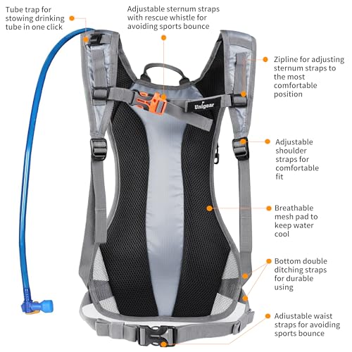 Hydration Pack Backpack with 70 oz 2L Water Bladder for Running