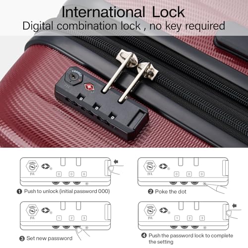 Expandable Hard Shell Luggage Sets (2 Count)